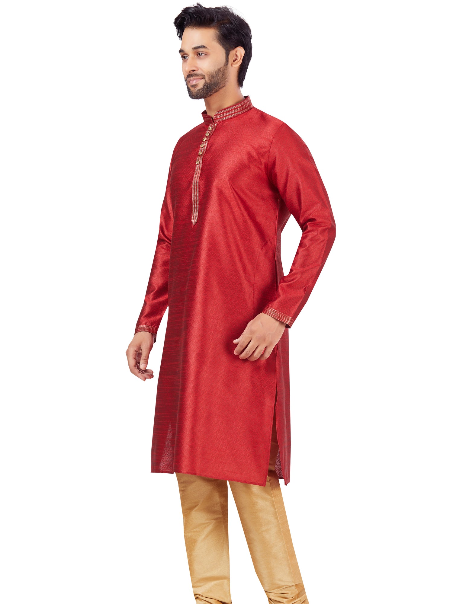 Mens Plain Kurta Payjama - Roop Darshan