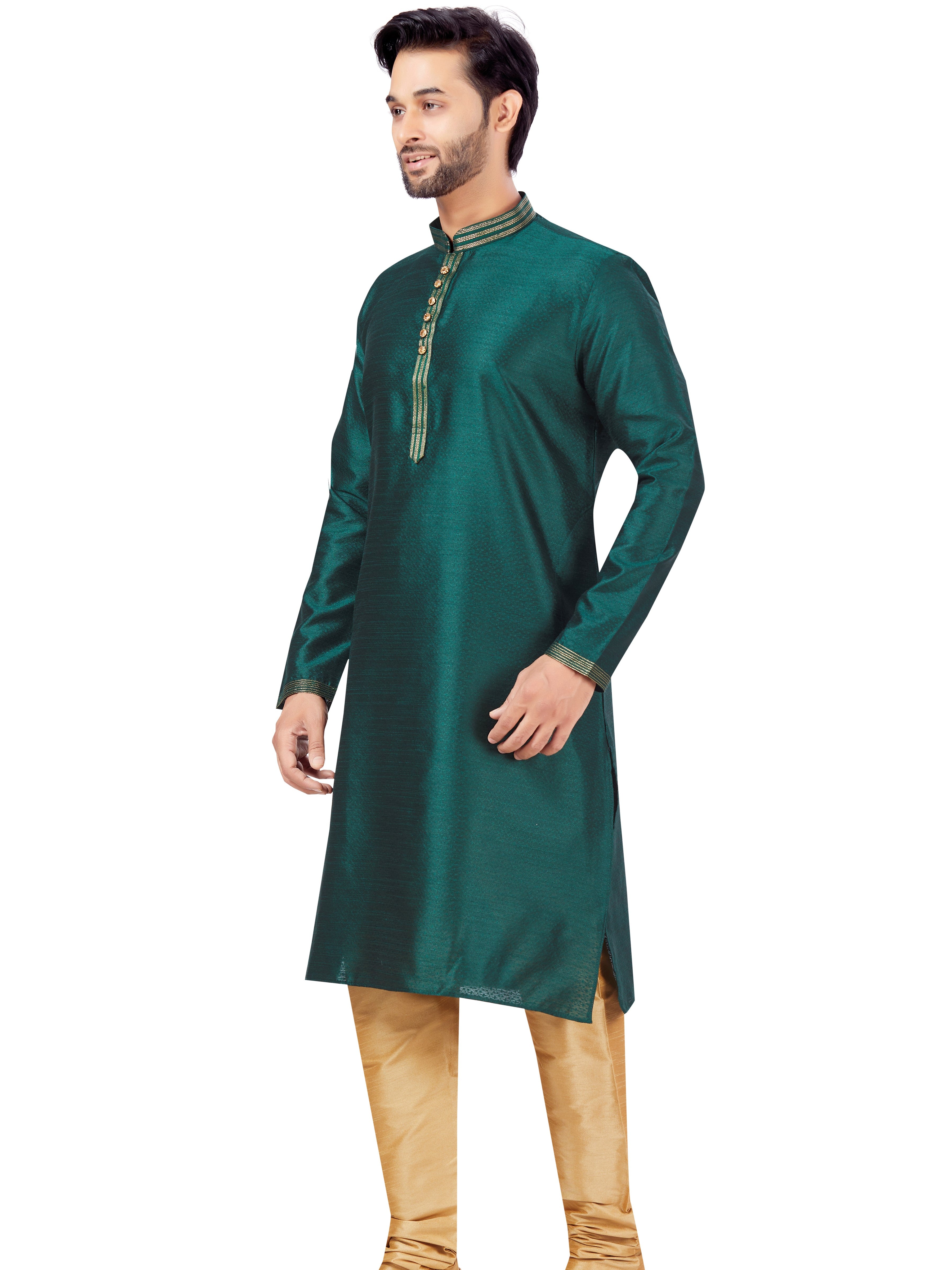 Mens Plain Kurta Payjama - Roop Darshan