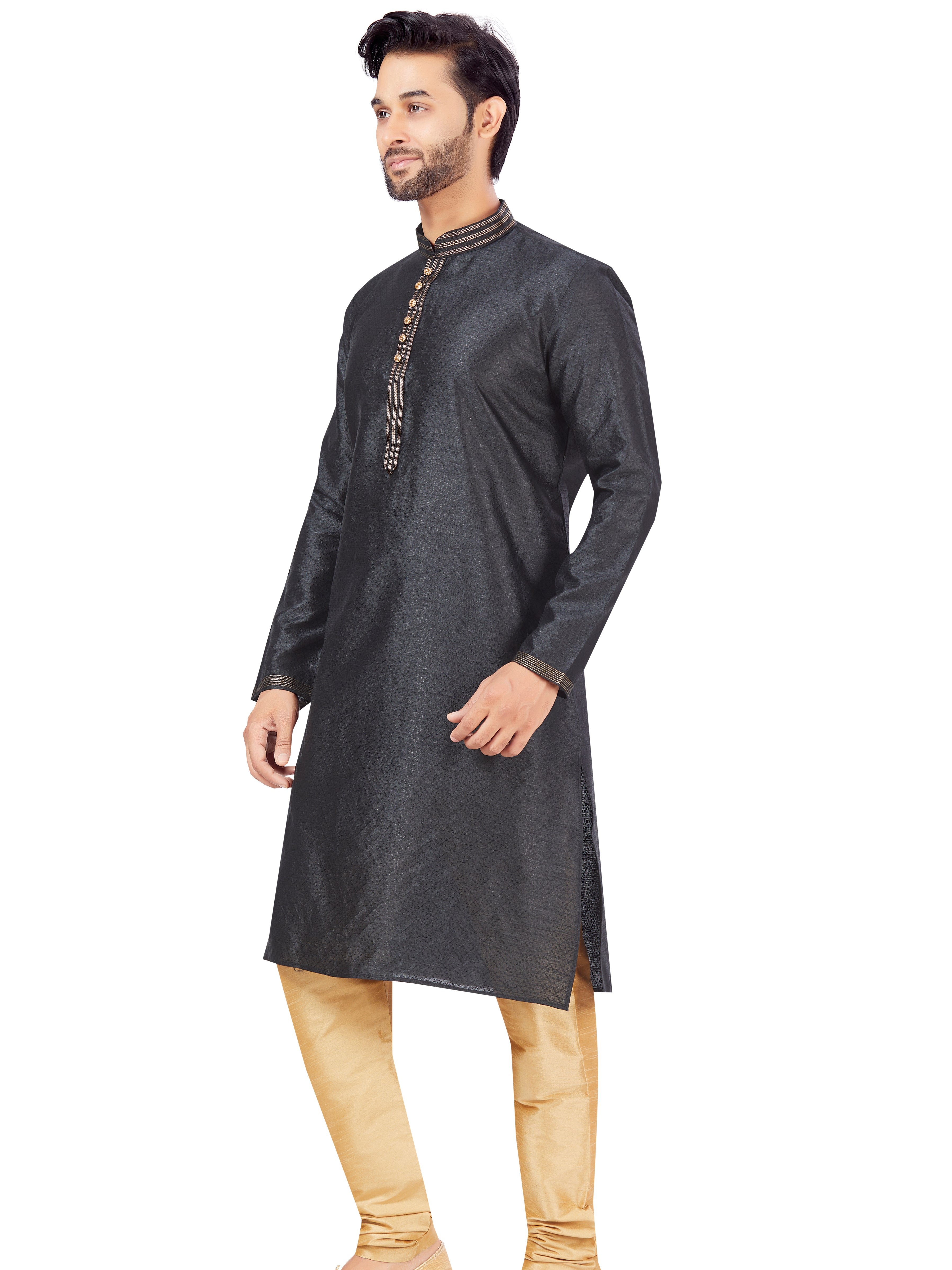 Mens Plain Kurta Payjama - Roop Darshan