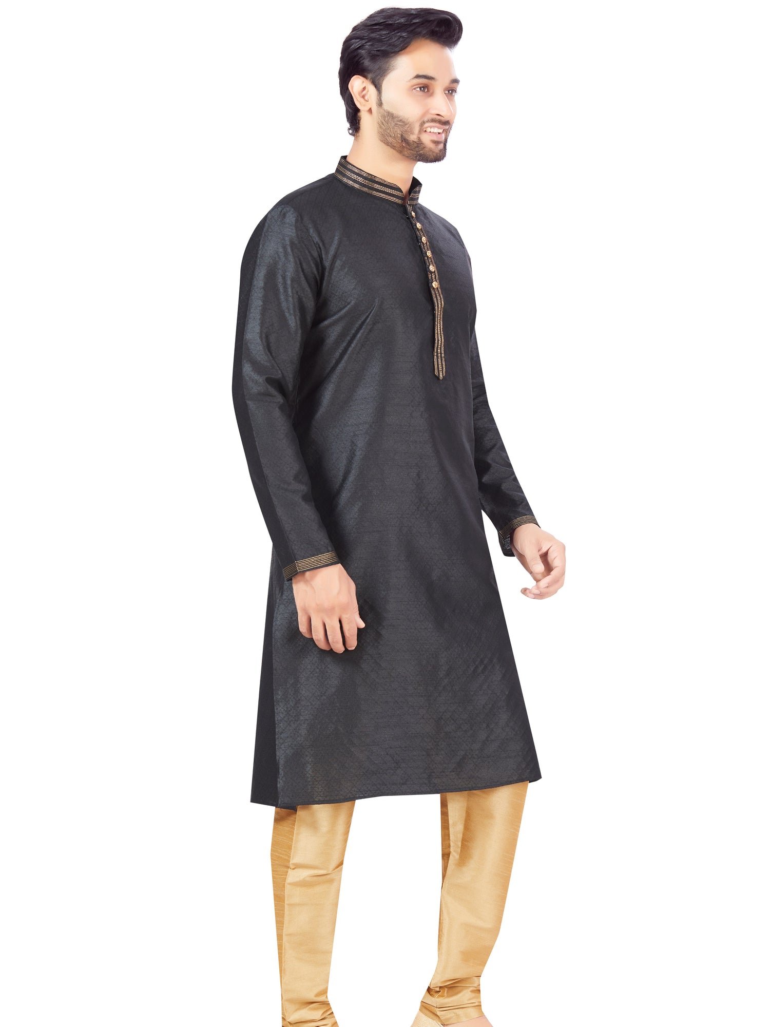 Mens Plain Kurta Payjama - Roop Darshan