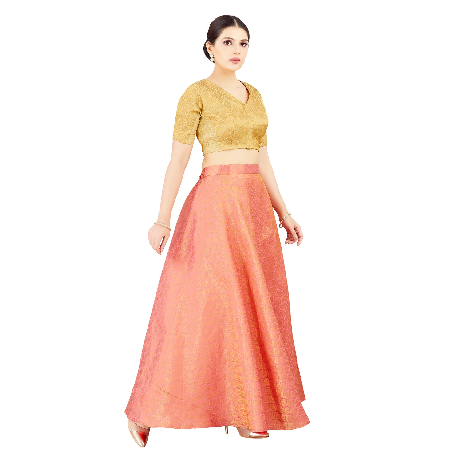 Dhara Brocade Skirt - Roop Darshan