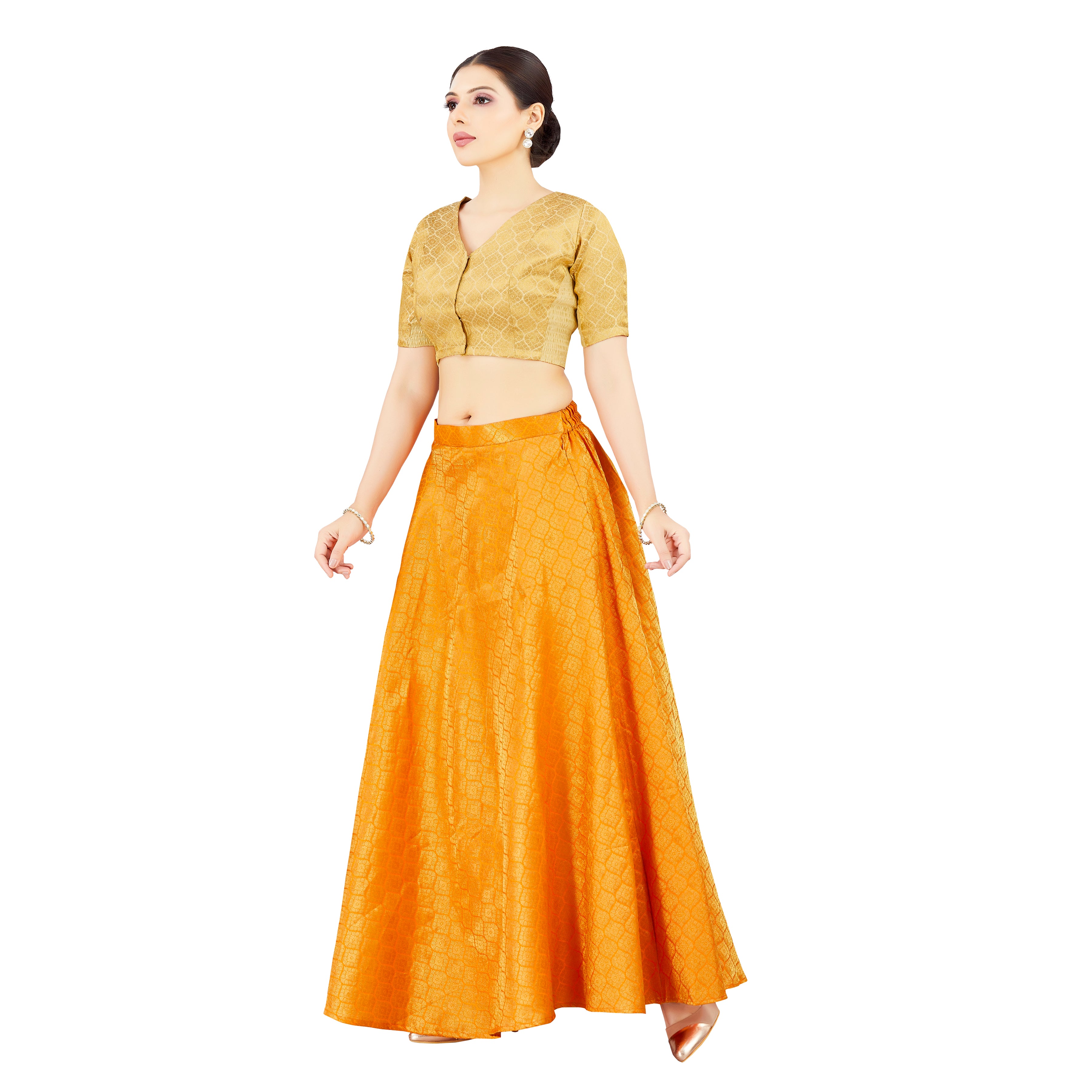 Dhara Brocade Skirt - Roop Darshan