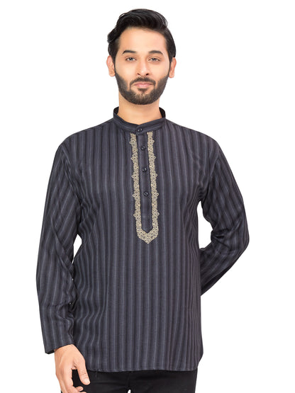 Mens Embroidered Kurti - Roop Darshan