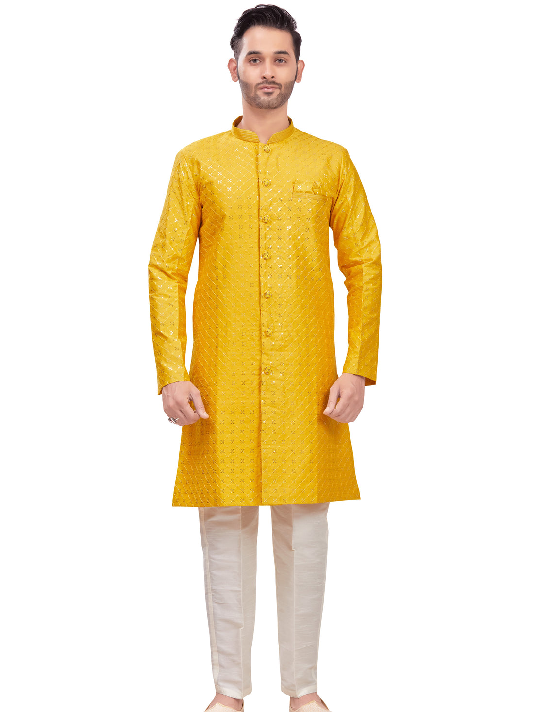 Mens Tiki Resham Kurta Set - Roop Darshan