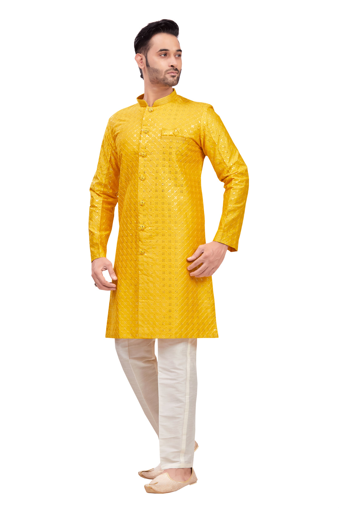 Mens Tiki Resham Kurta Set - Roop Darshan