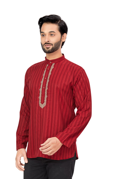 Mens Embroidered Kurti - Roop Darshan