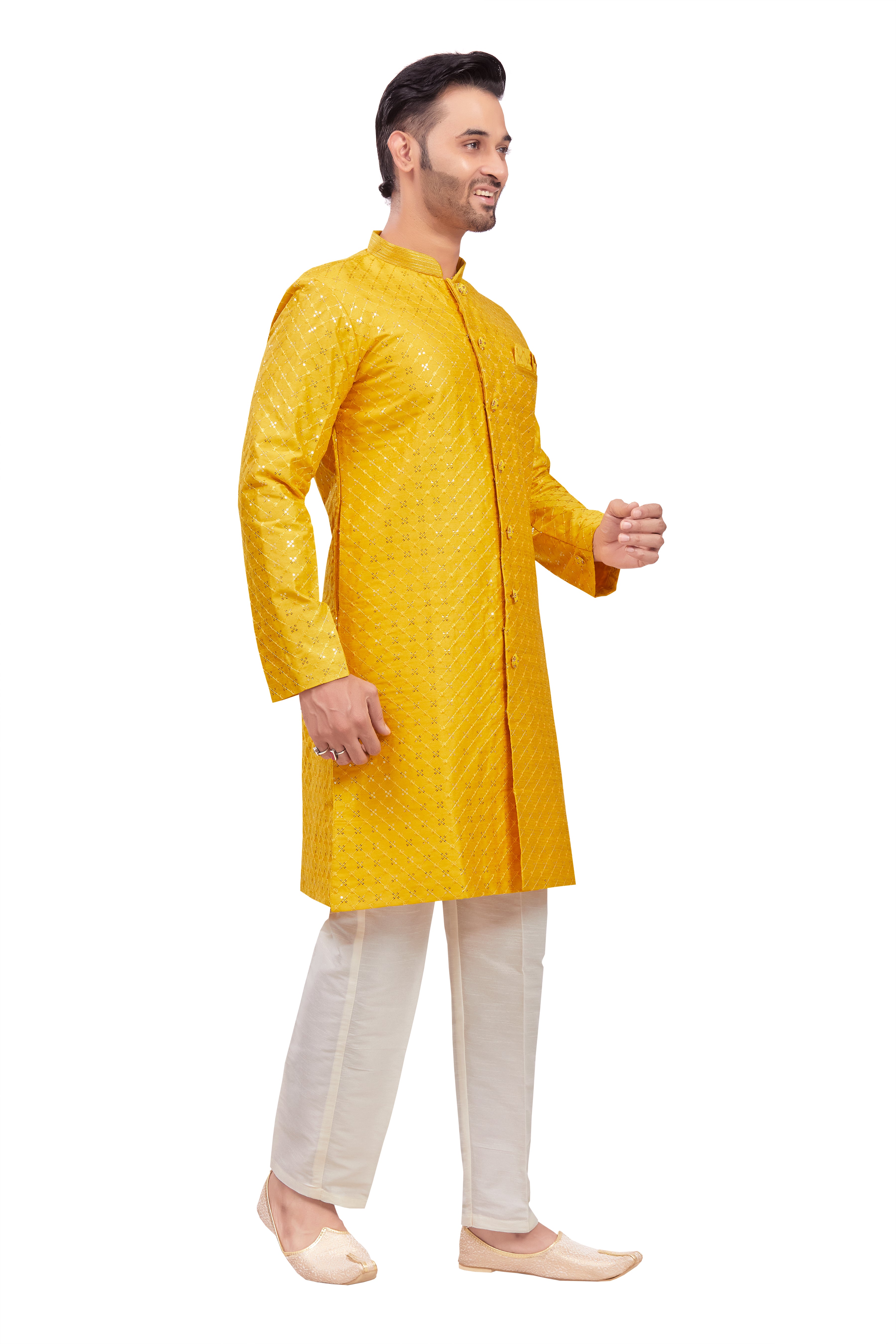 Mens Tiki Resham Kurta Set - Roop Darshan