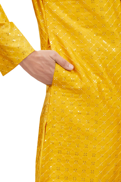 Mens Tiki Resham Kurta Set - Roop Darshan