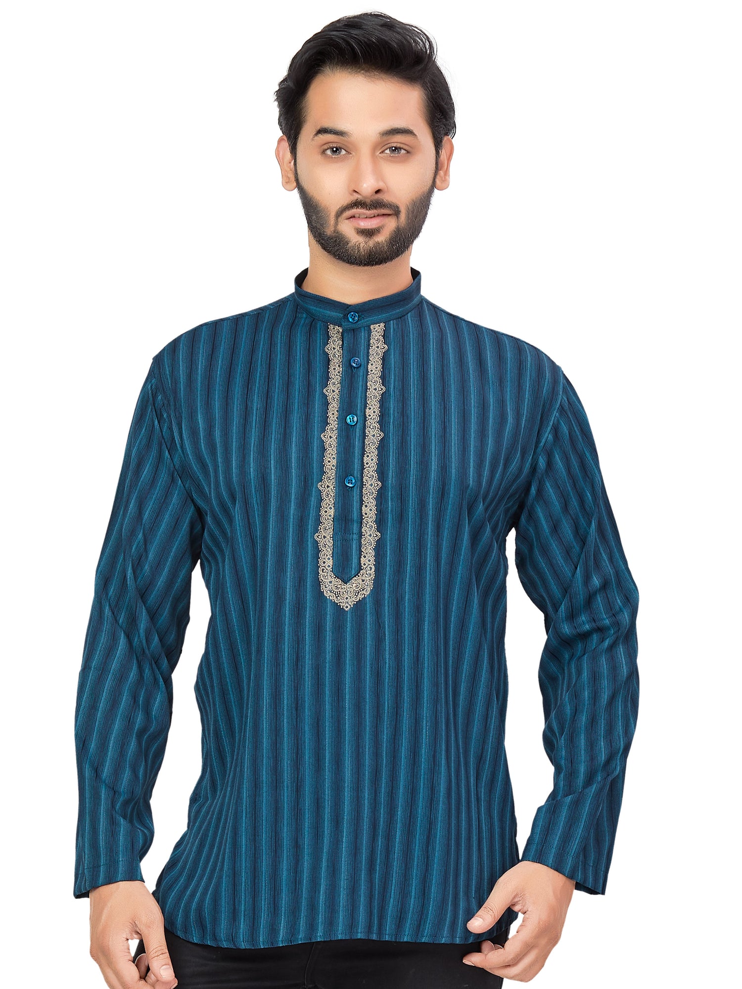 Mens Embroidered Kurti - Roop Darshan