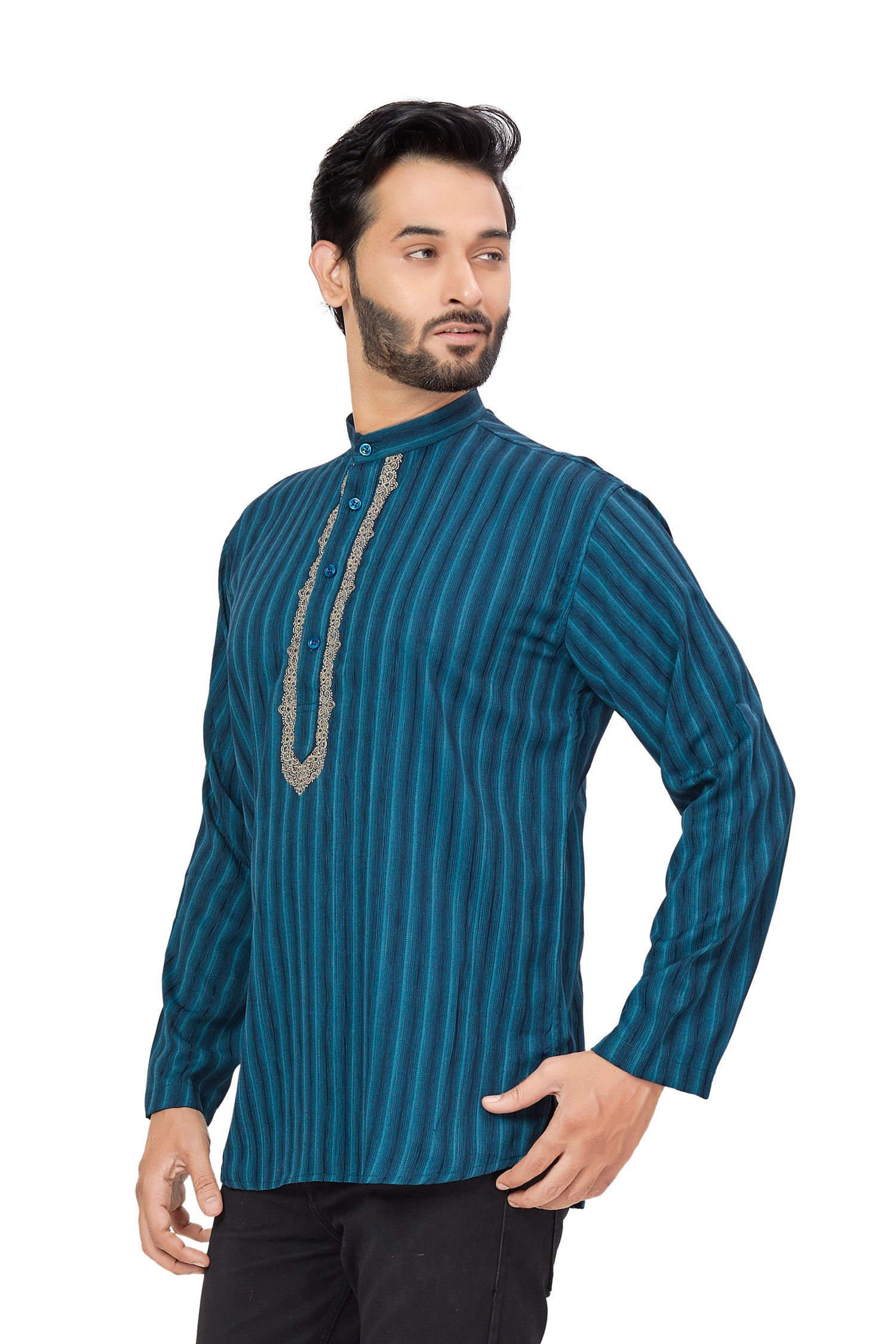 Mens Embroidered Kurti - Roop Darshan