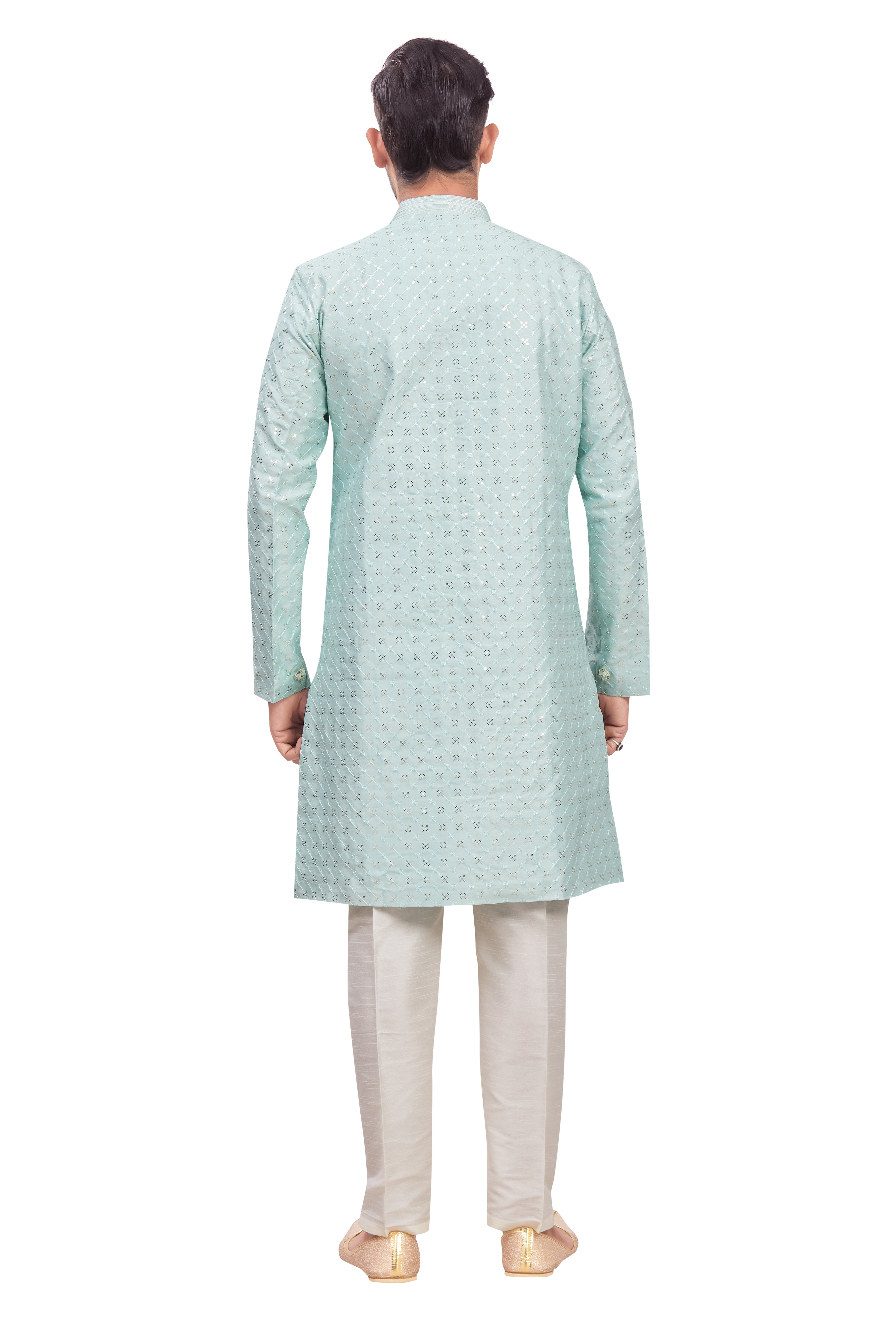 Mens Tiki Resham Kurta Set - Roop Darshan