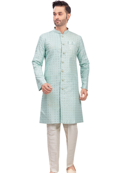 Mens Tiki Resham Kurta Set - Roop Darshan