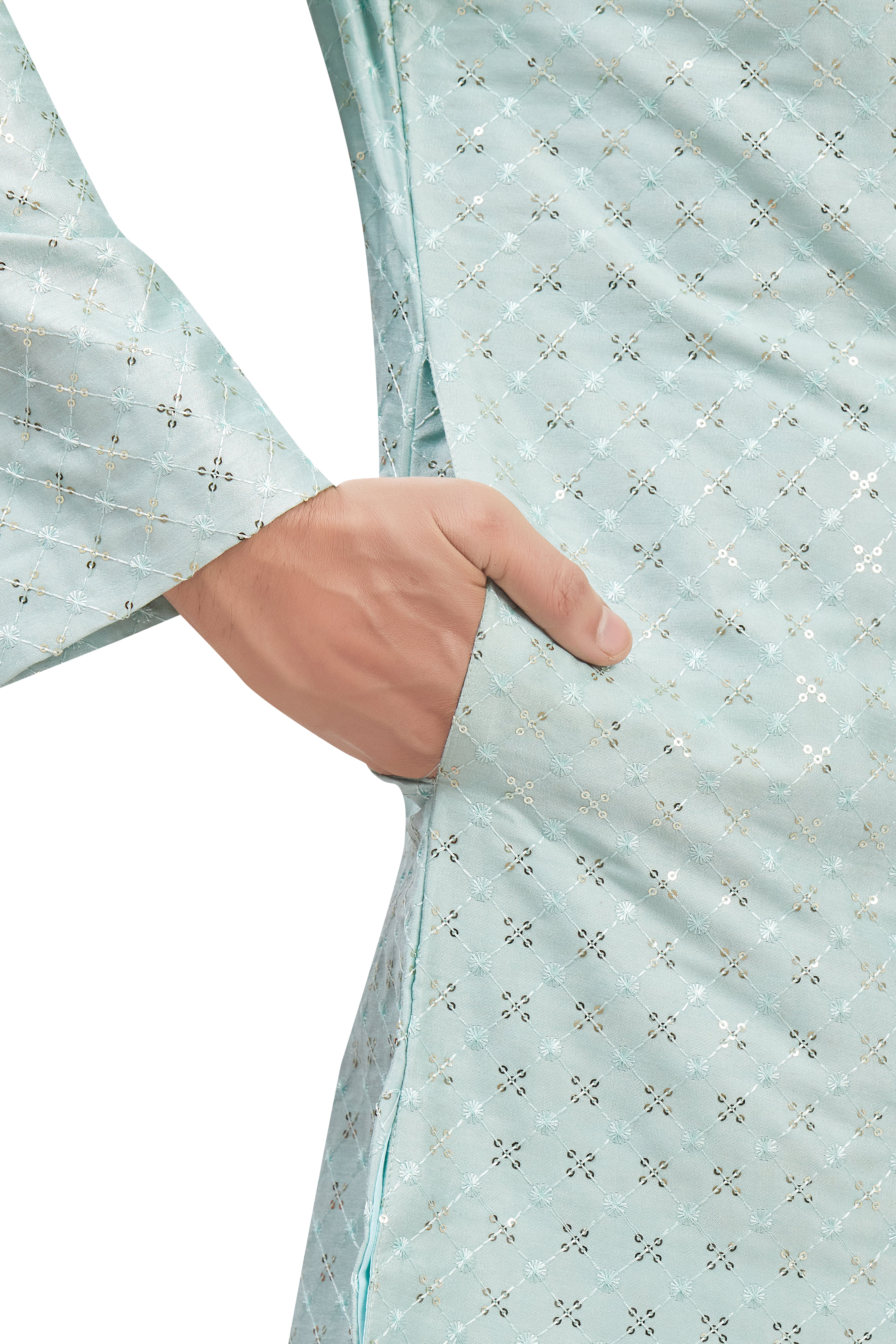 Mens Tiki Resham Kurta Set - Roop Darshan
