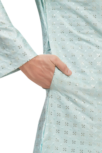 Mens Tiki Resham Kurta Set - Roop Darshan