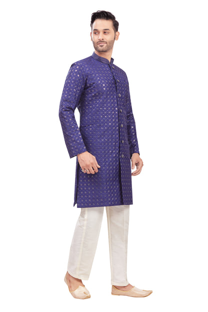 Mens Tiki Resham Kurta Set - Roop Darshan