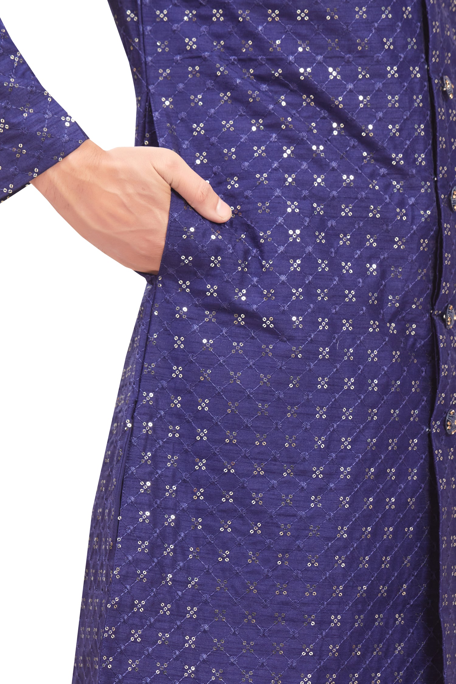 Mens Tiki Resham Kurta Set - Roop Darshan