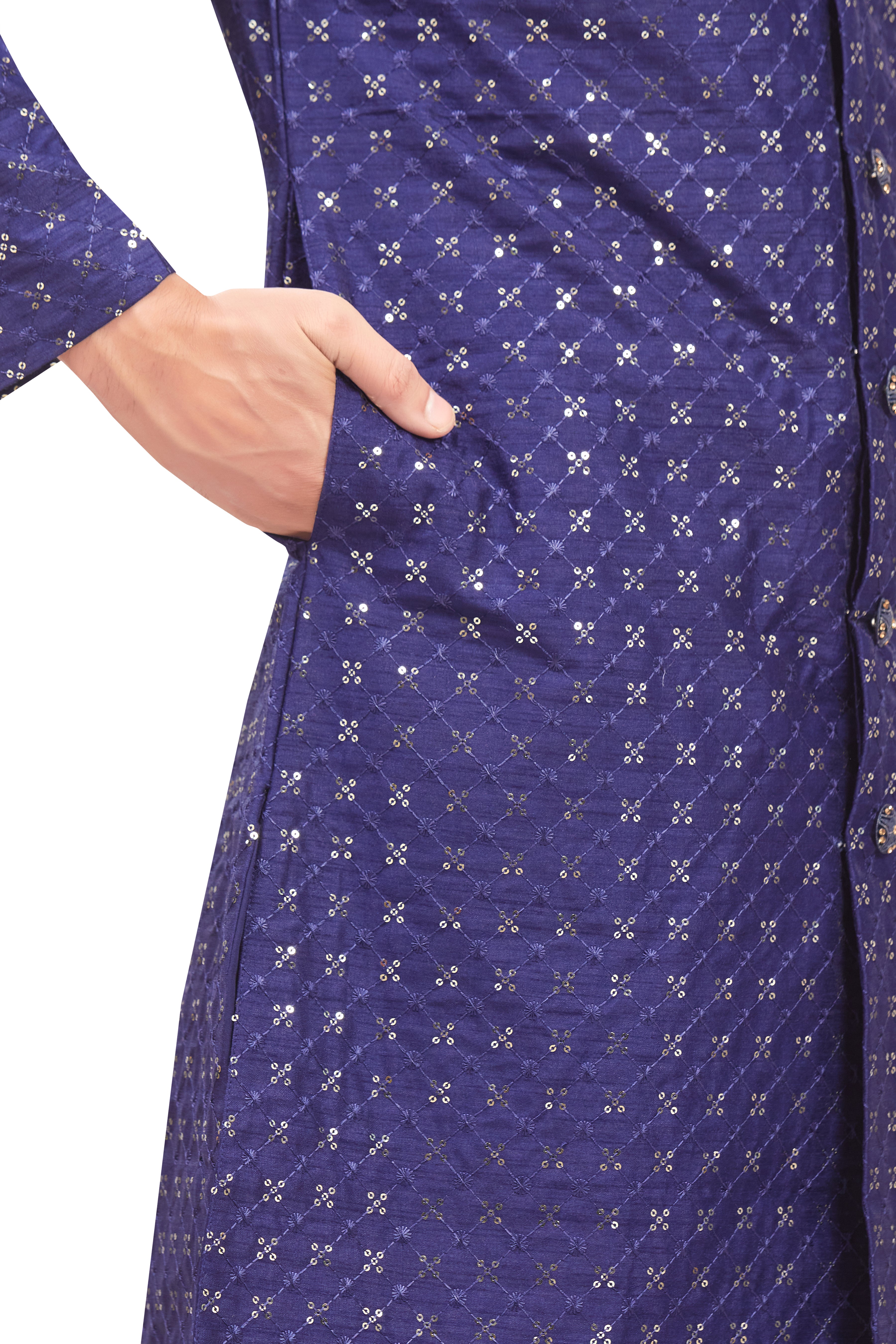 Mens Tiki Resham Kurta Set - Roop Darshan