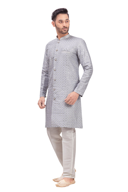 Mens Tiki Resham Kurta Set - Roop Darshan