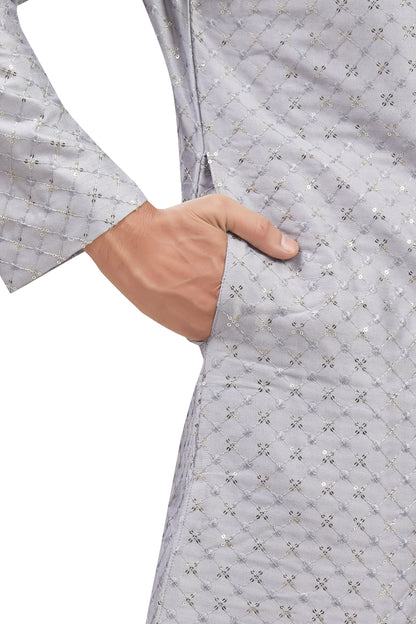 Mens Tiki Resham Kurta Set - Roop Darshan
