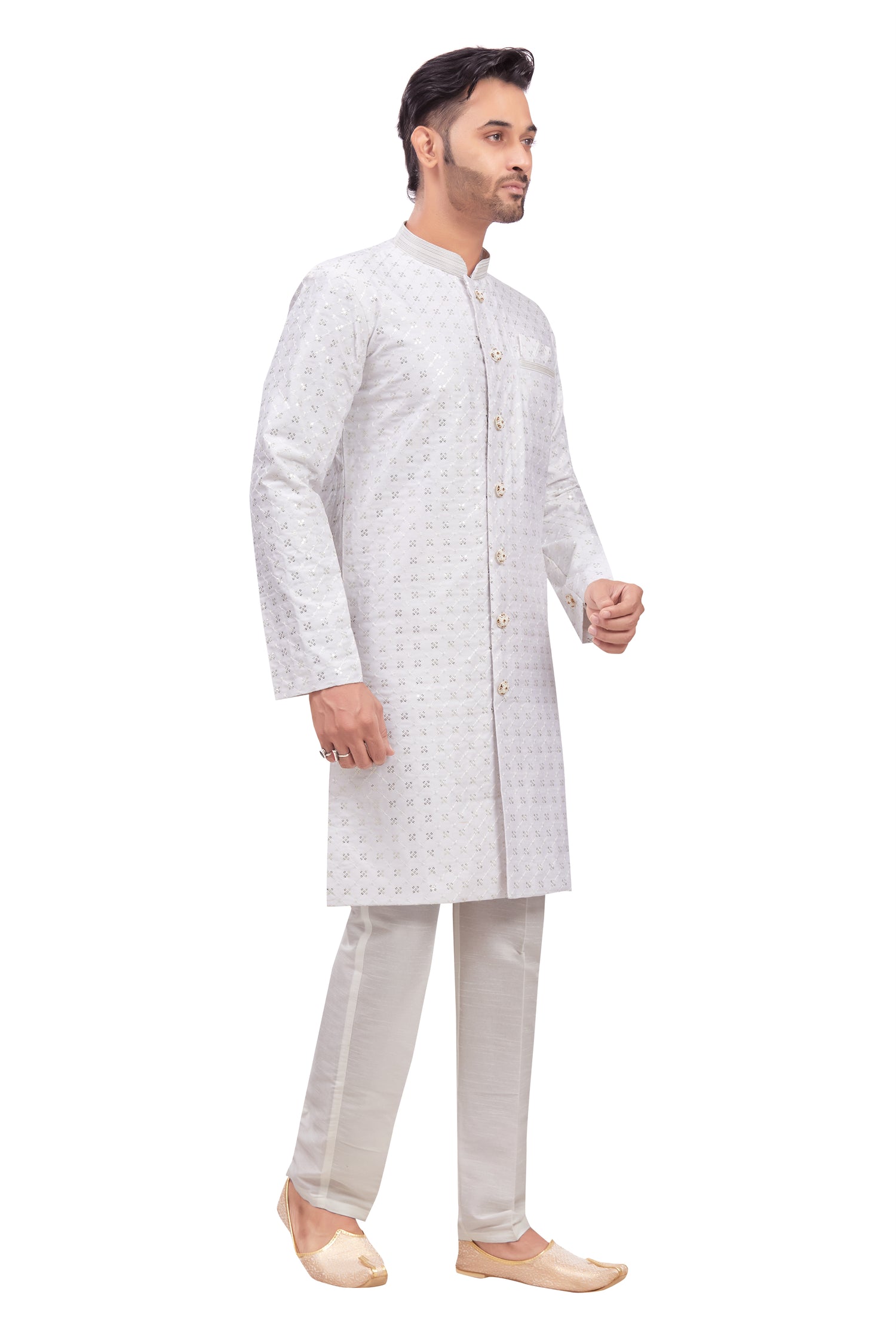 Mens Tiki Resham Kurta Set - Roop Darshan