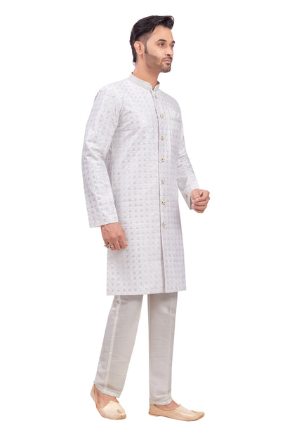 Mens Tiki Resham Kurta Set - Roop Darshan