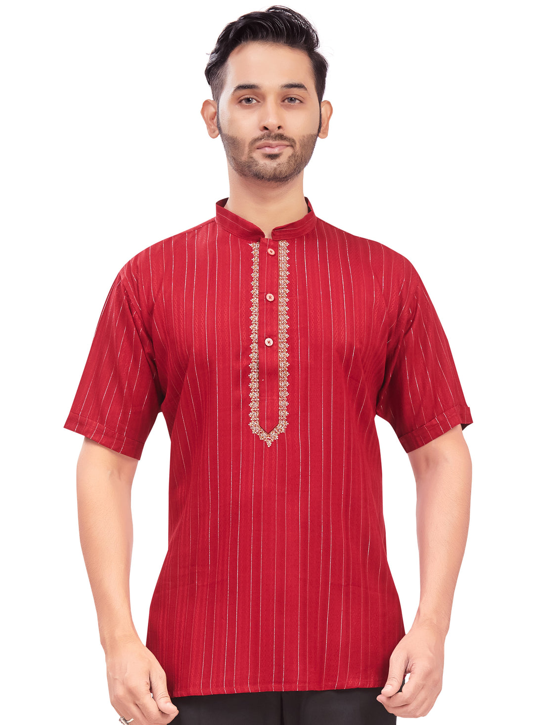 Mens Embroidered Kurti - Roop Darshan