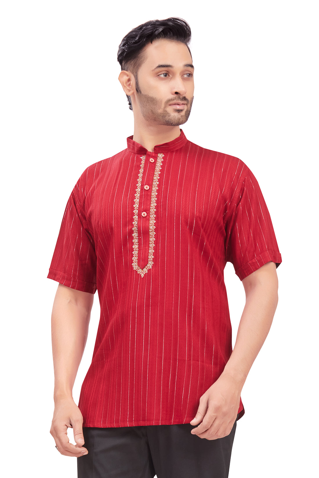 Mens Embroidered Kurti - Roop Darshan
