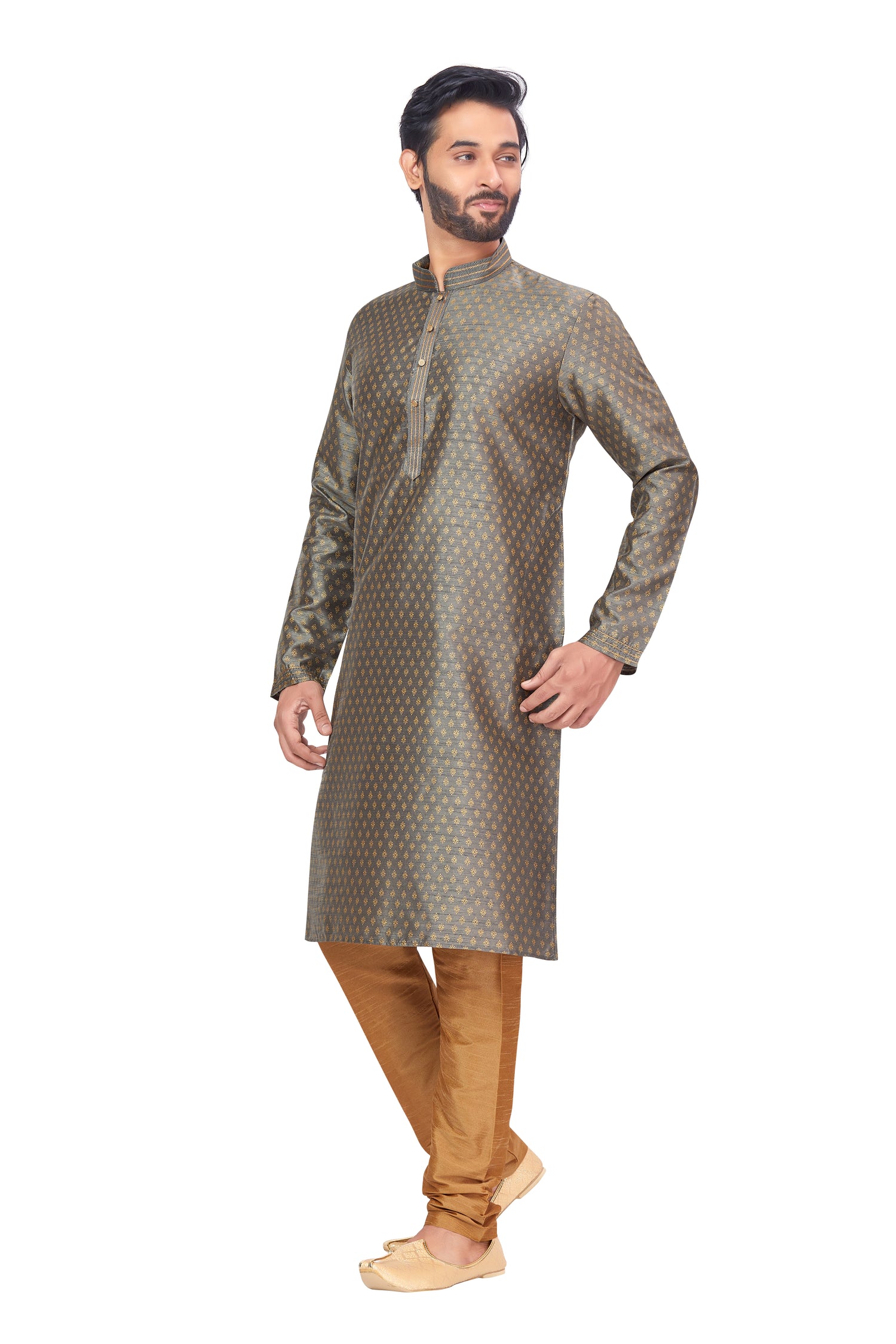 Mens Printed Kurta Set - Roop Darshan