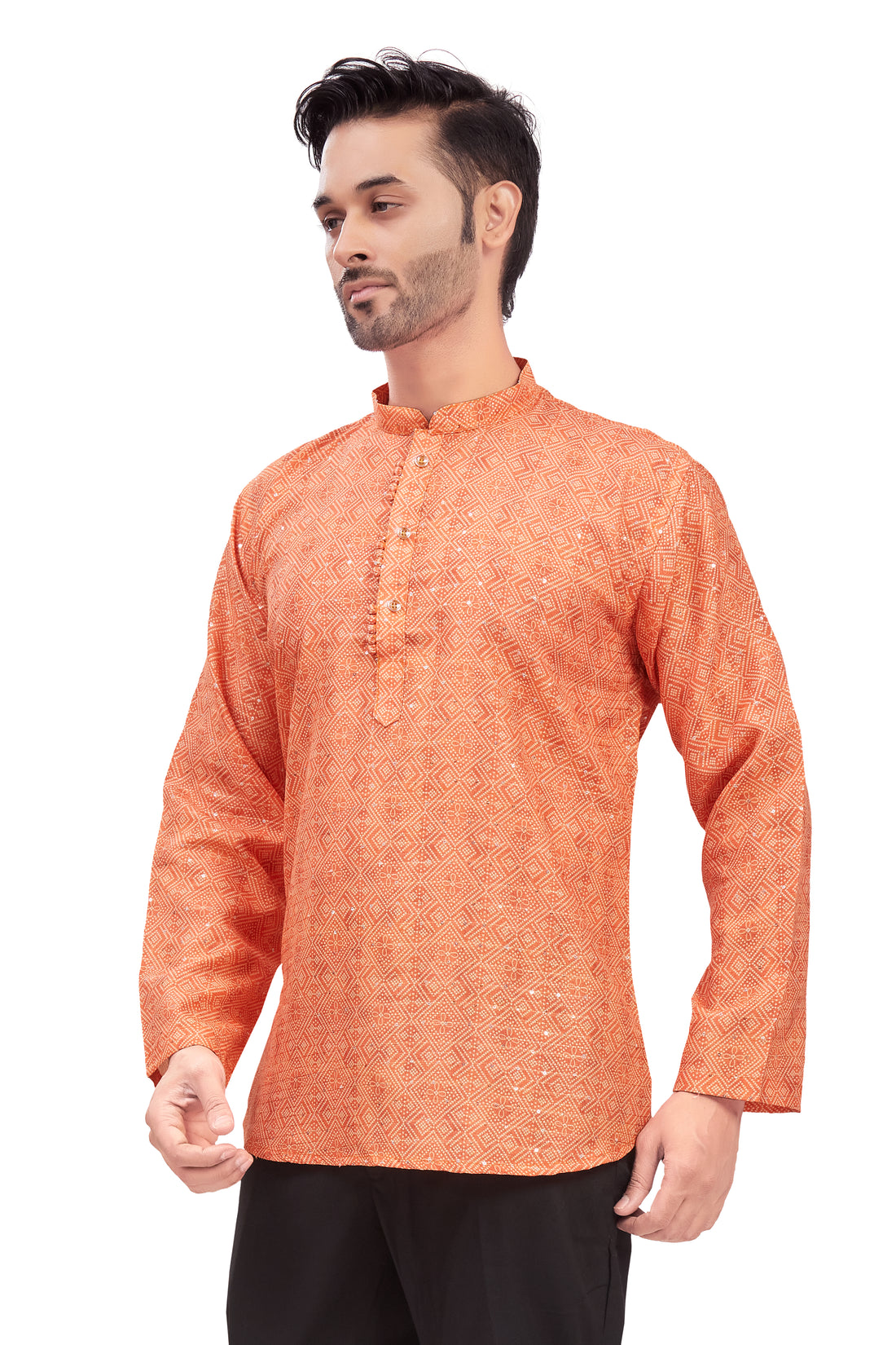 Mens Printed Kurti - Roop Darshan