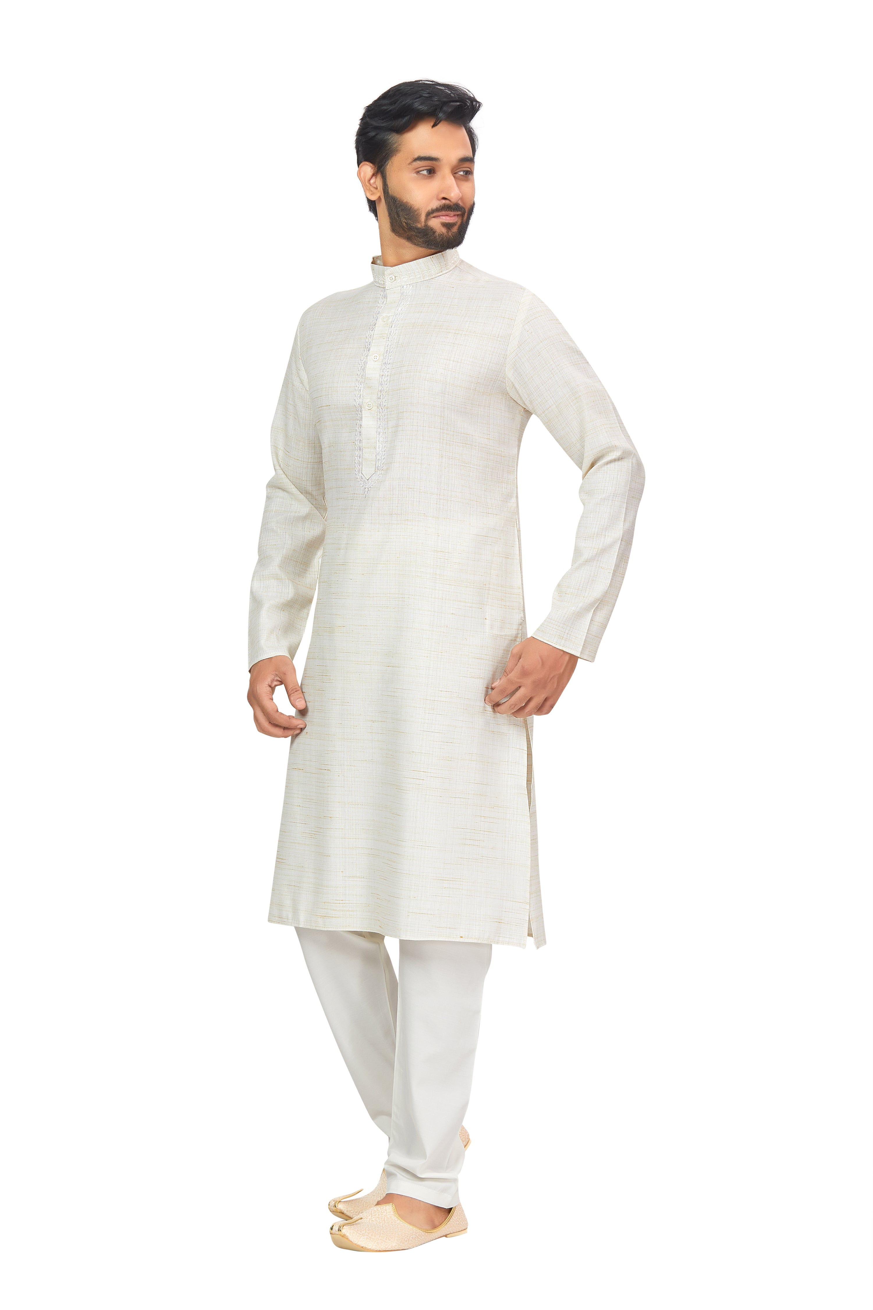 Mens Linen Kurta Set - Roop Darshan