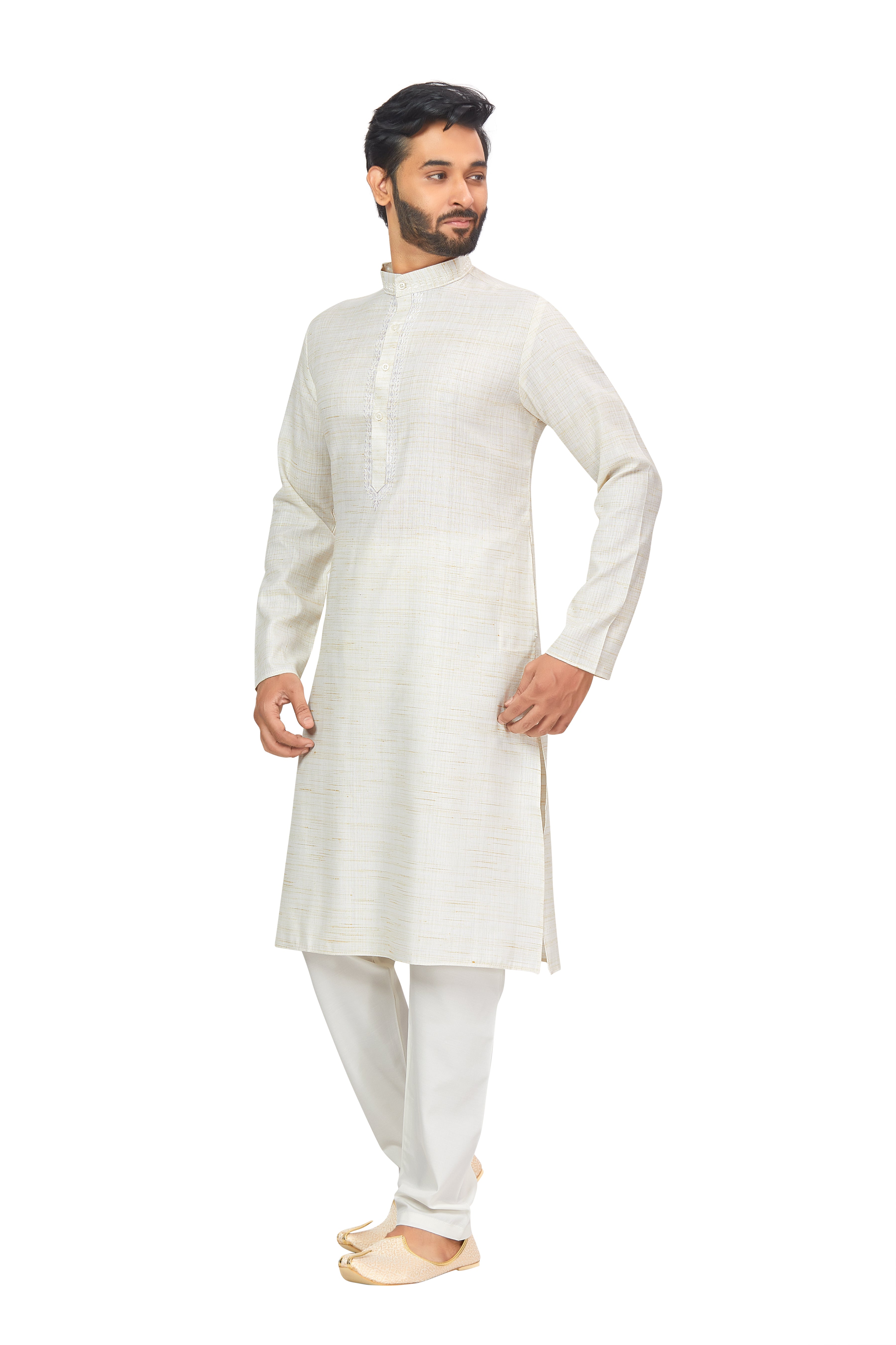 Mens Linen Kurta Set - Roop Darshan