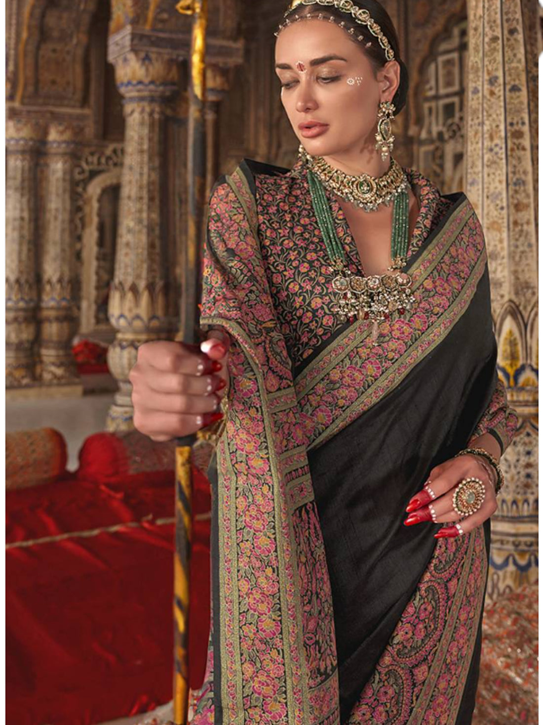Binita Silk Printed Saree - Roop Darshan