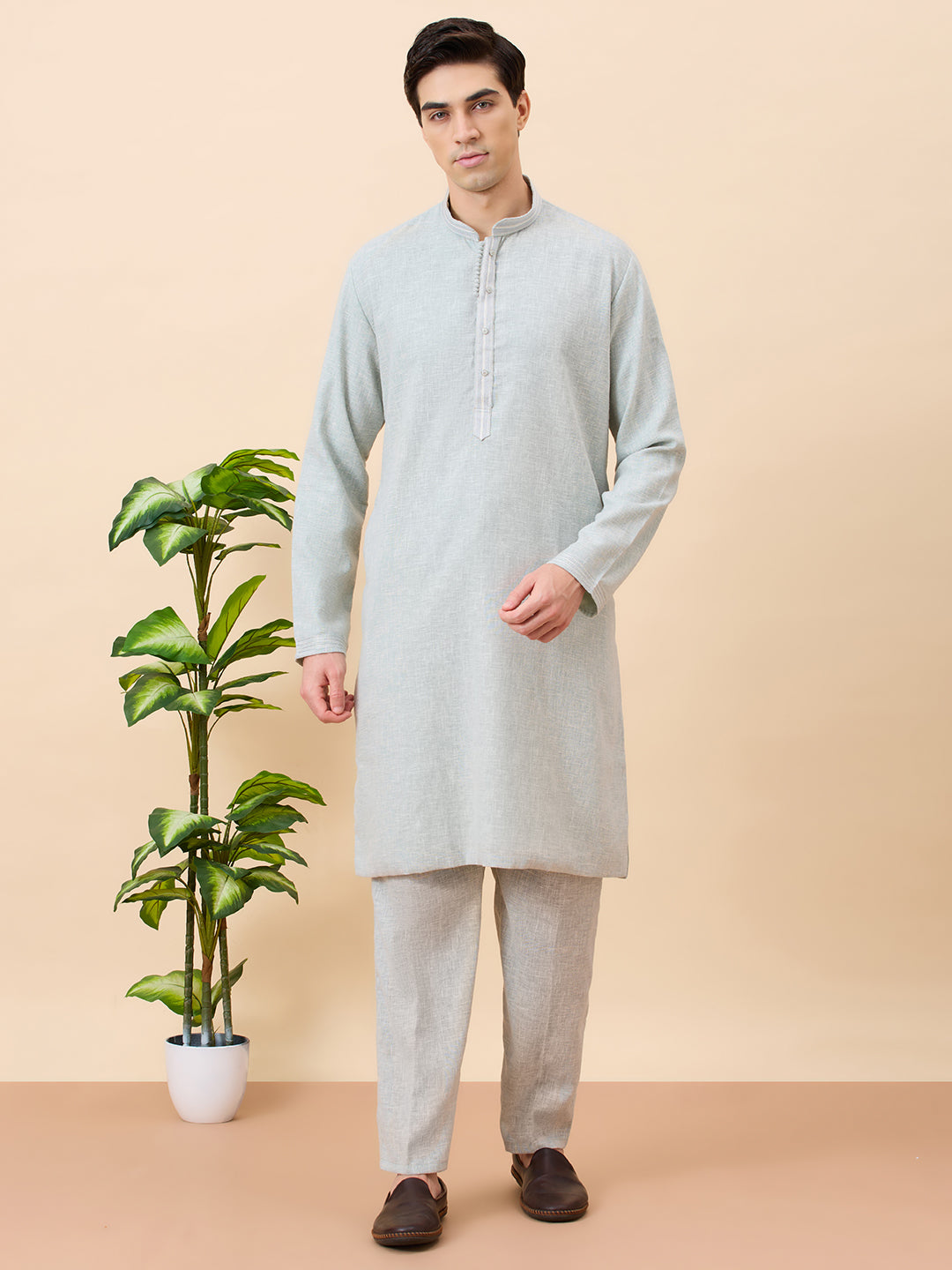 Krishna Cotton Kurta Set