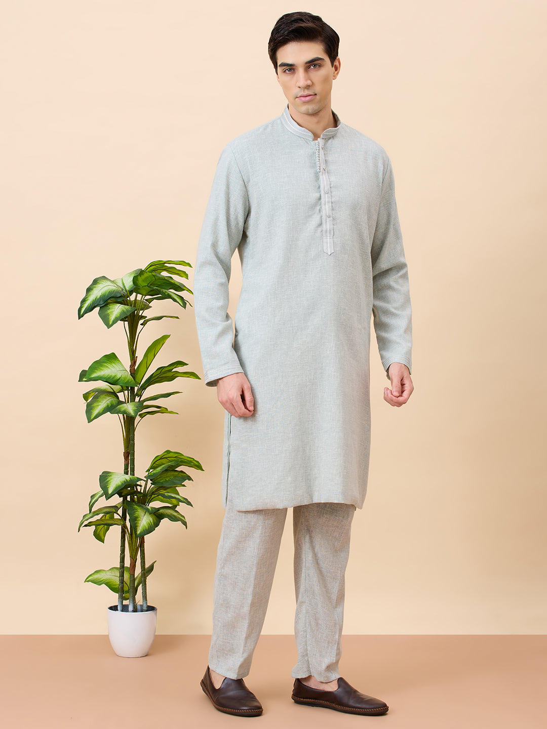 Krishna Cotton Kurta Set