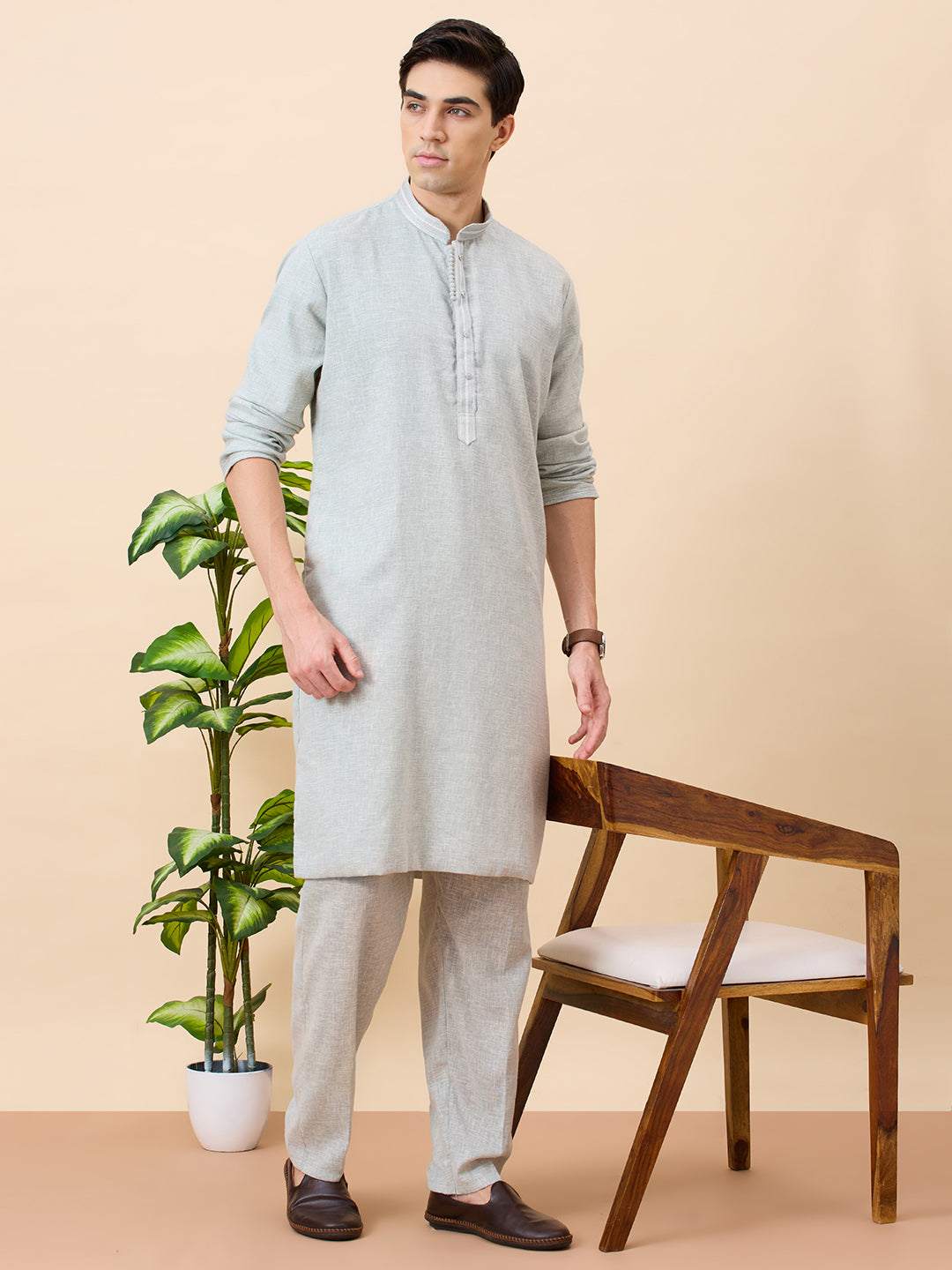 Krishna Cotton Kurta Set