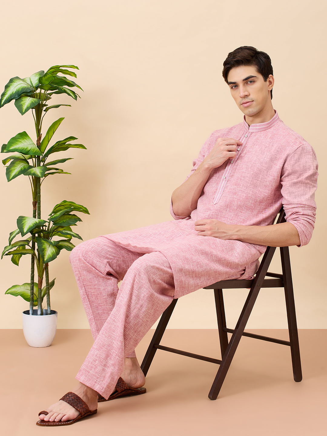 Krishna Cotton Kurta Set