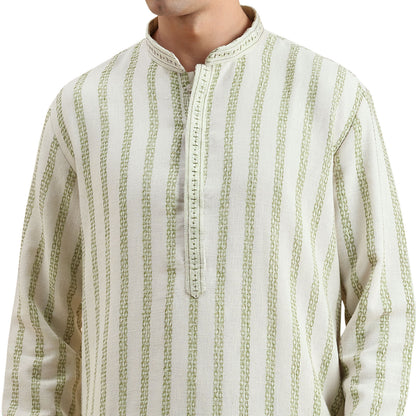 Linen Resham Kurta Payjama