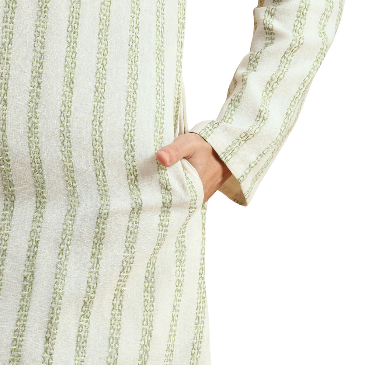 Linen Resham Kurta Payjama