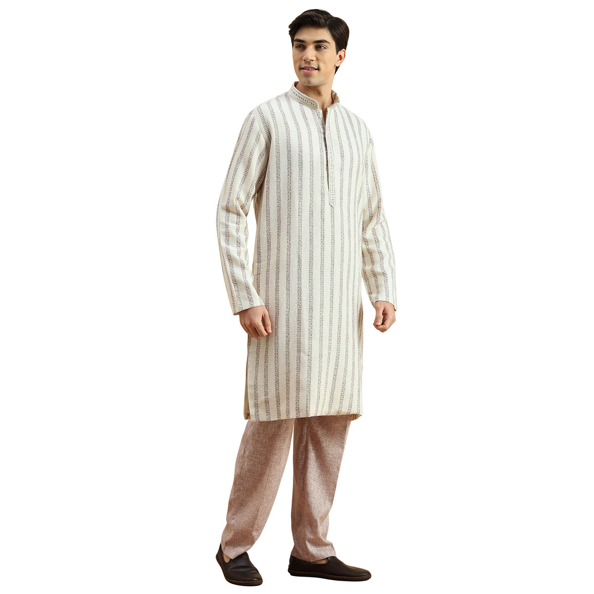 Linen Resham Kurta Payjama