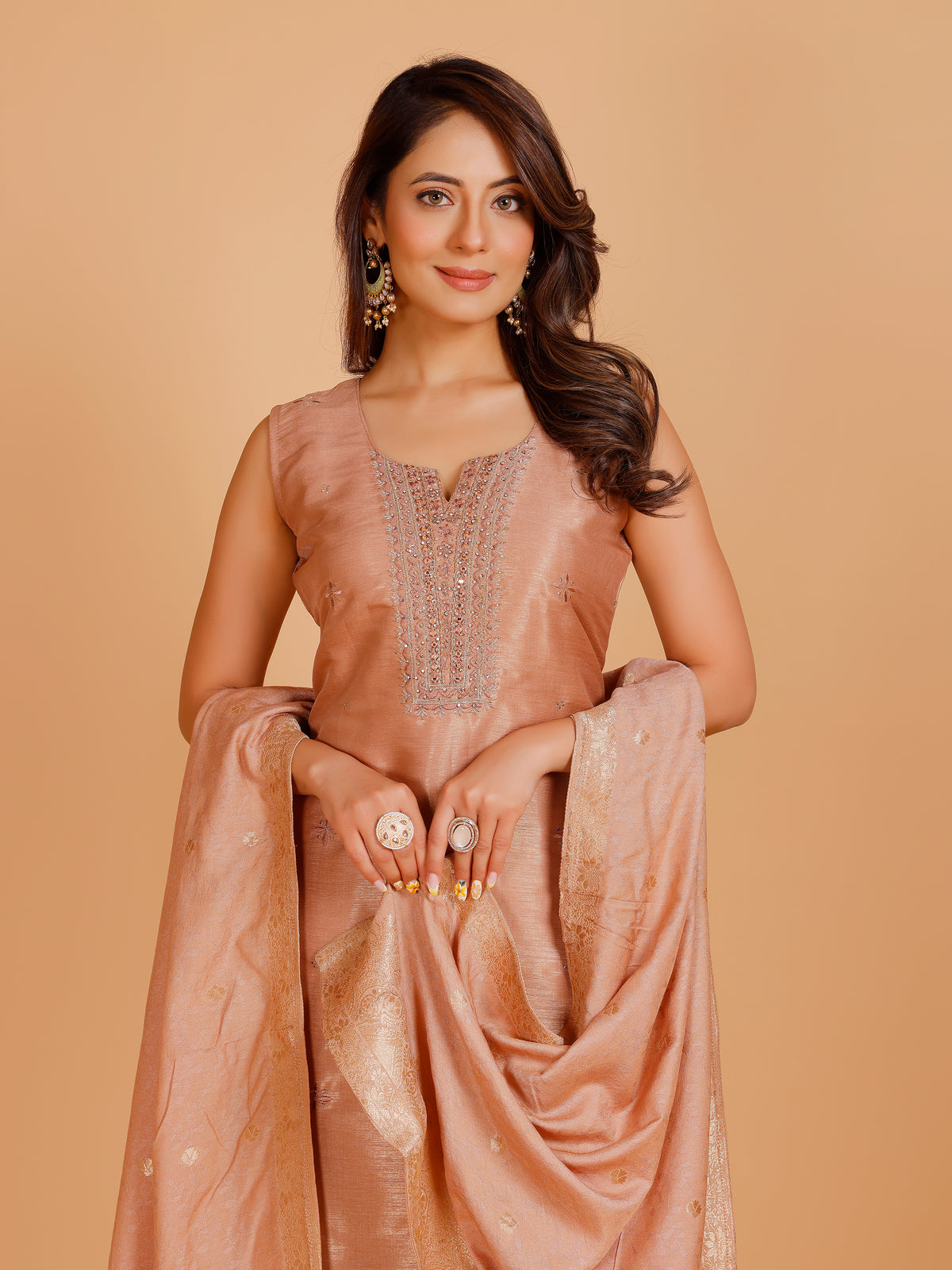 Grishma Silk Straight Suit