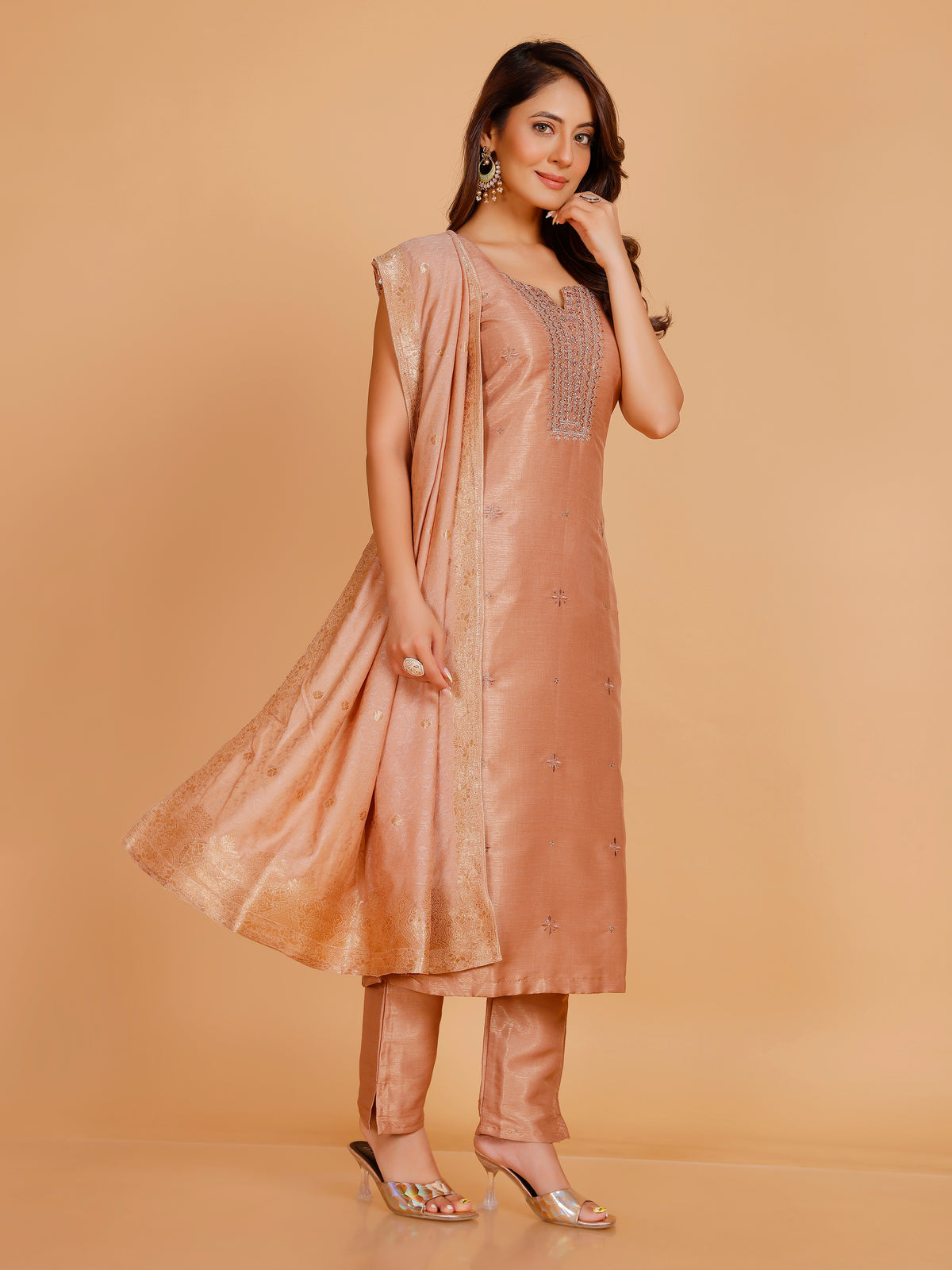 Grishma Silk Straight Suit
