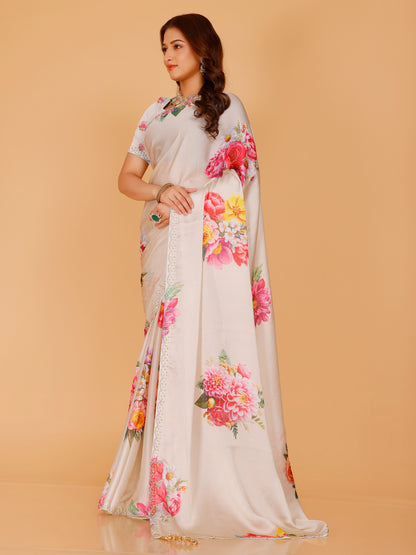 Mishka Silk Printed Saree