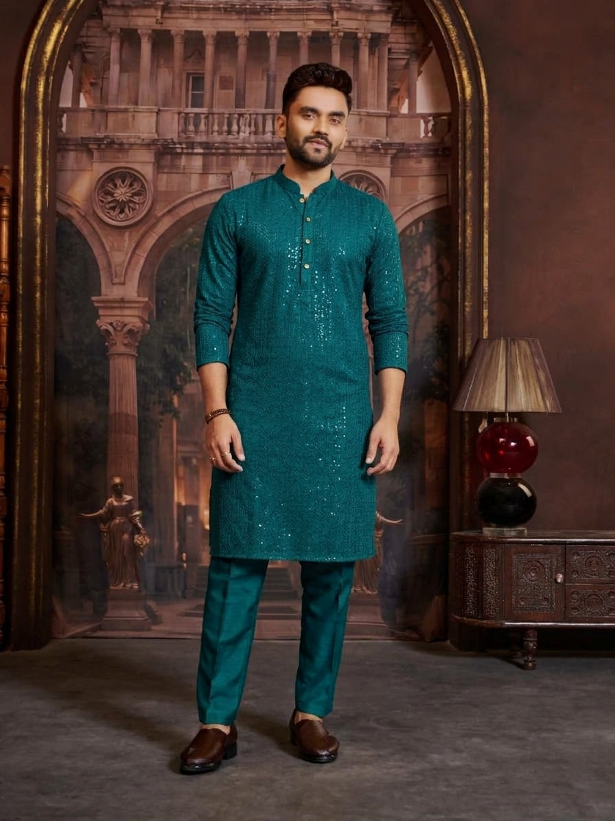 Ashwin Silk Kurta Set