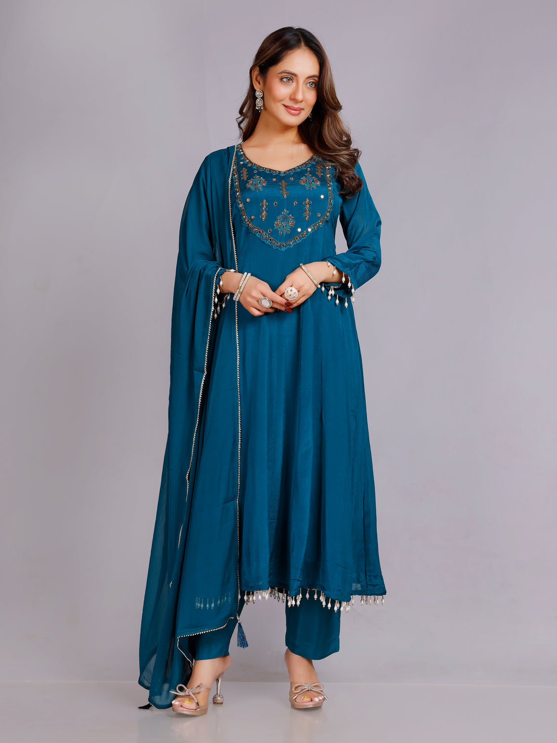 Abhira Silk Flair Suit