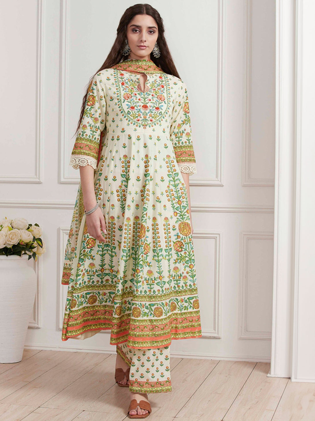 Biba Flair Palazzo Suit - Roop Darshan