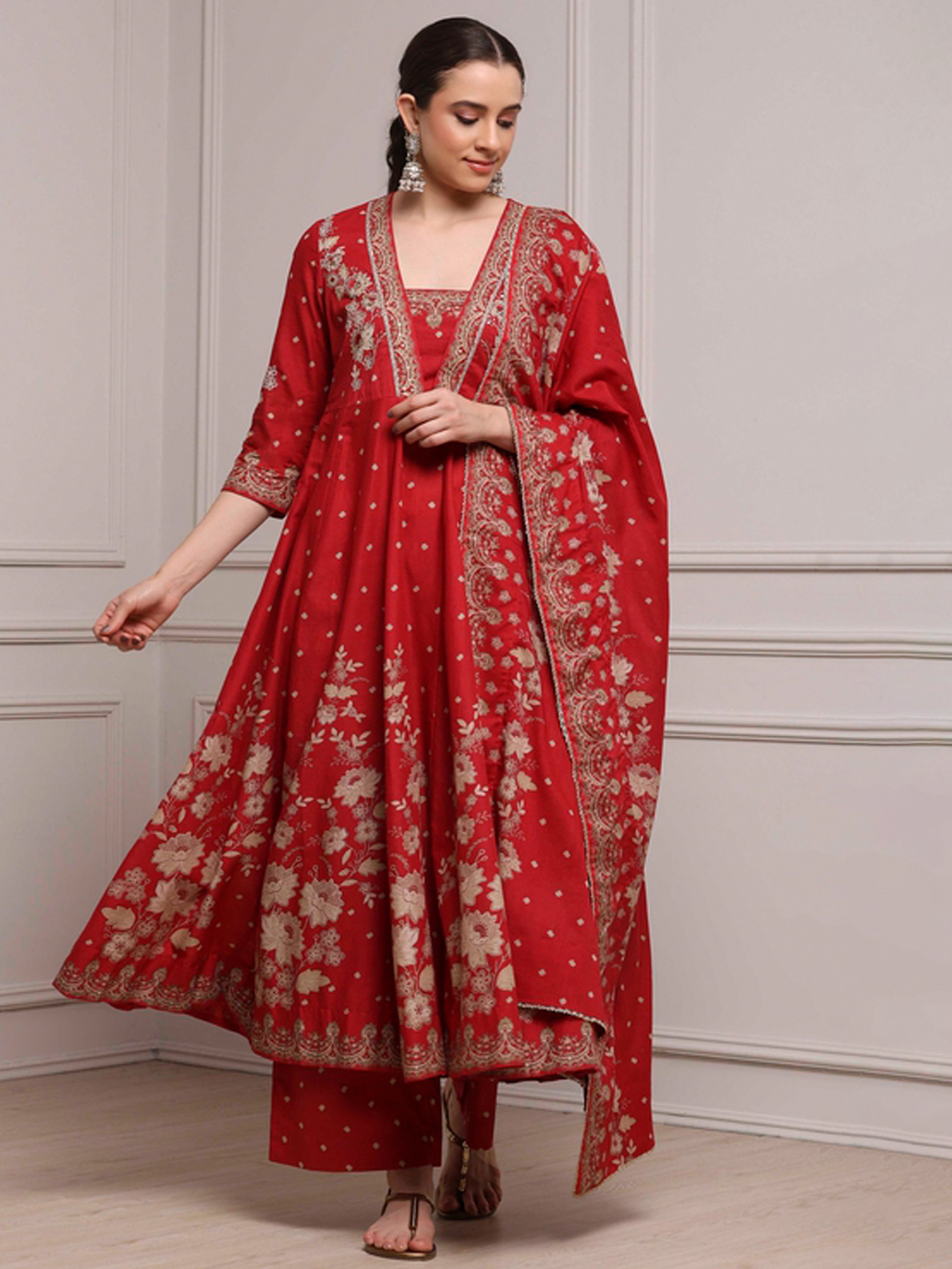 Biba Flair Palazzo Suit - Roop Darshan