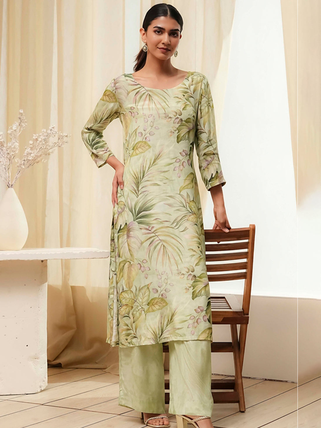 Biba Kurti With Palazzo Pant - Roop Darshan