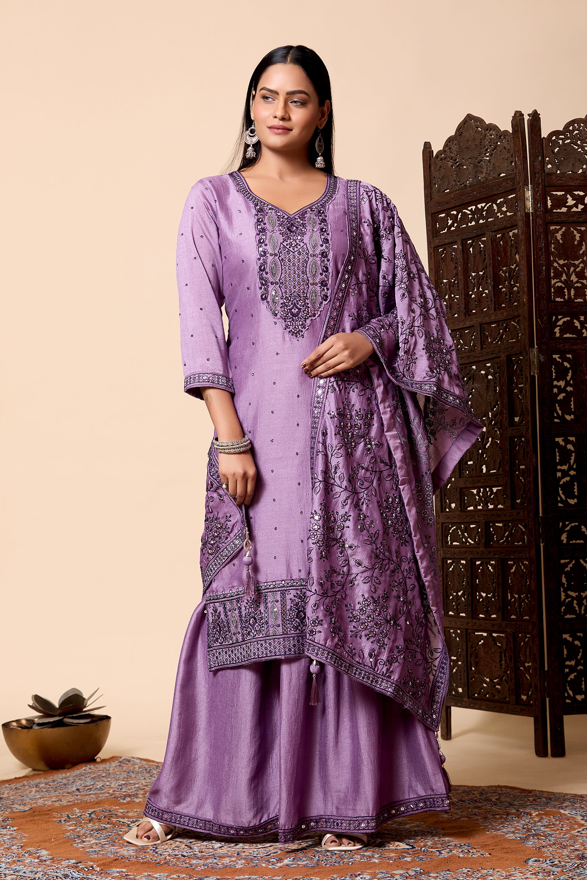 Naya Palazzo Suit - Roop Darshan