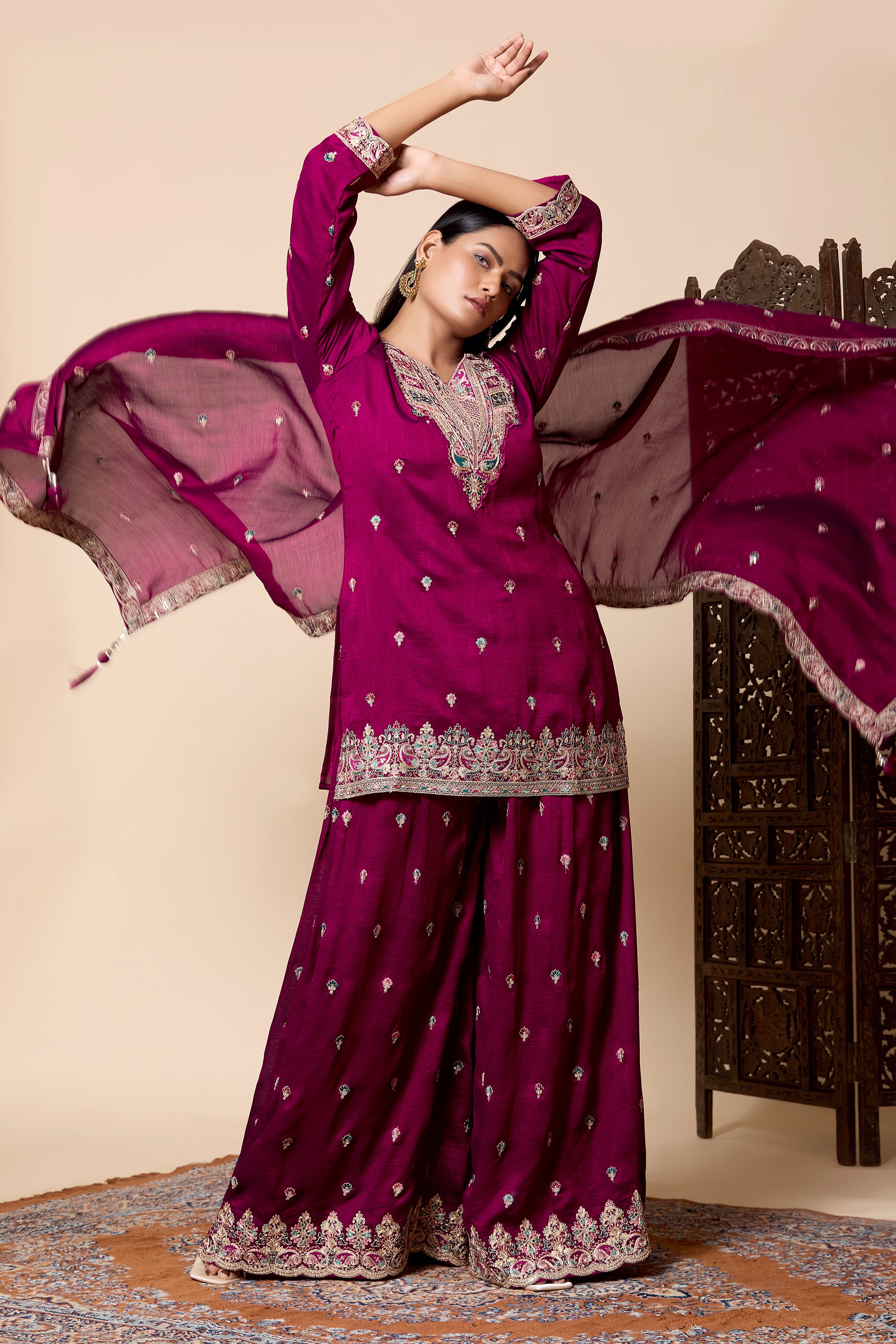 Vanika Palazzo Suit - Roop Darshan
