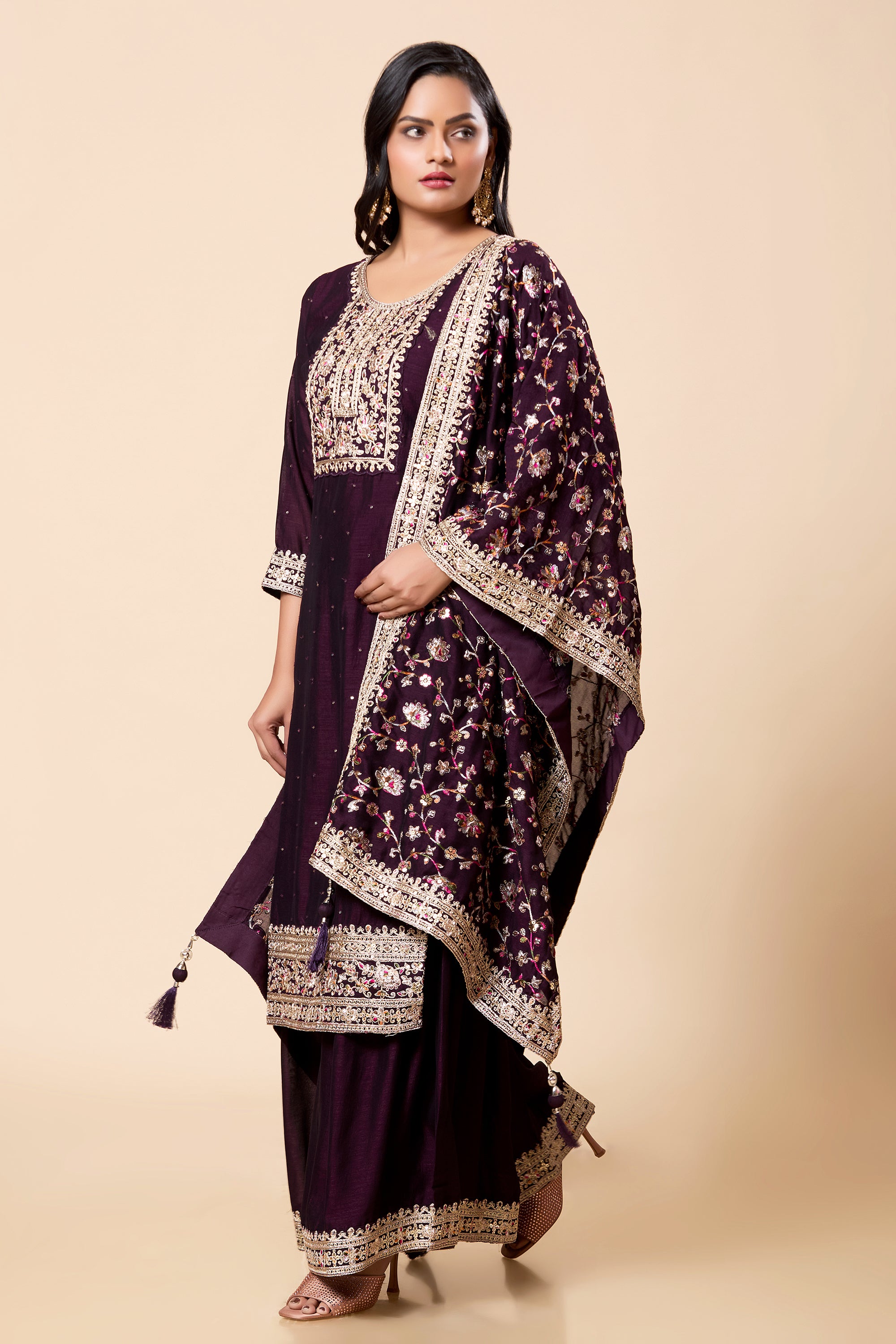 Vinita Palazzo Suit - Roop Darshan